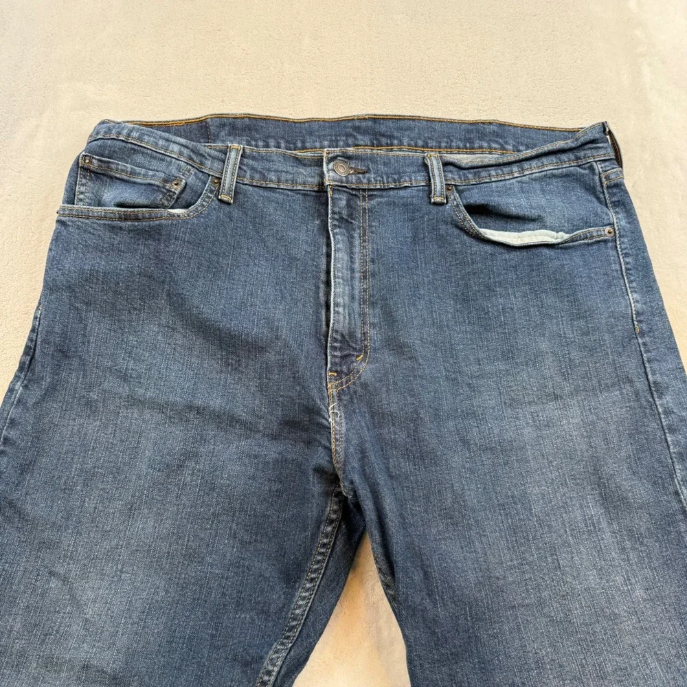 Levi's 505 Regular Fit Jeans Mens W40 L32‎ Blue Denim Classic Style